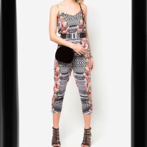 Funky Floral Jumpsuit 🌸🖤